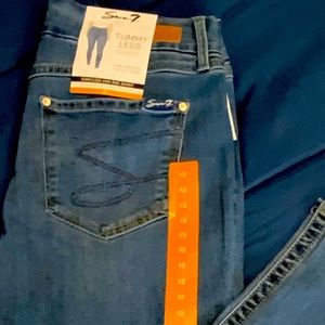 Denim skinny tummy less